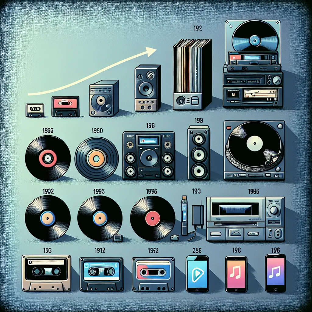 Die Entwicklung der Tonträger-Technologie: Von Schallplatten bis zu digitalen Formaten